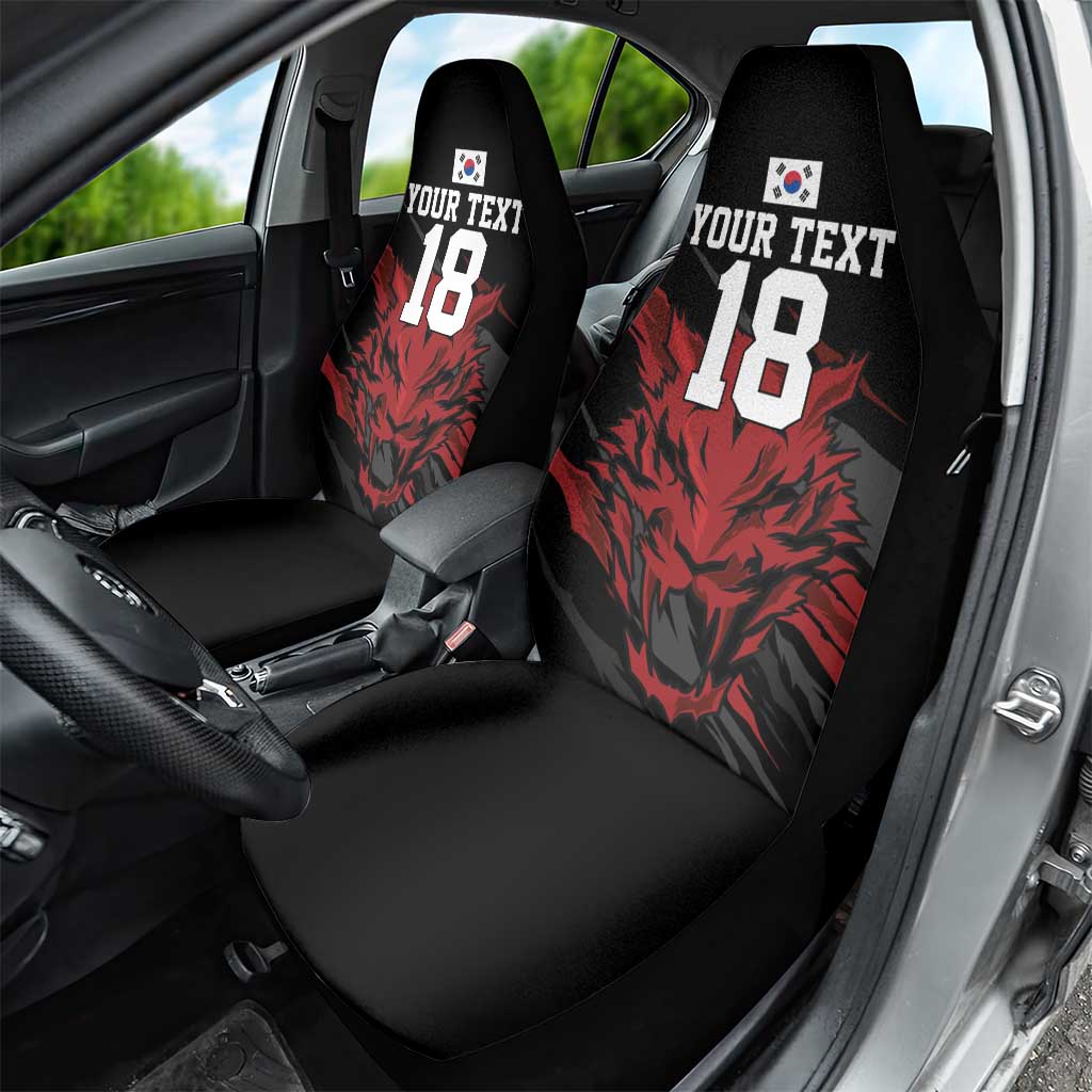 Custom South Korea Football Car Seat Cover Taegeuk Warriors Spirit - Wonder Print Shop
