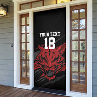 Custom South Korea Football Door Cover Taegeuk Warriors Spirit - Wonder Print Shop