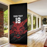 Custom South Korea Football Door Cover Taegeuk Warriors Spirit - Wonder Print Shop