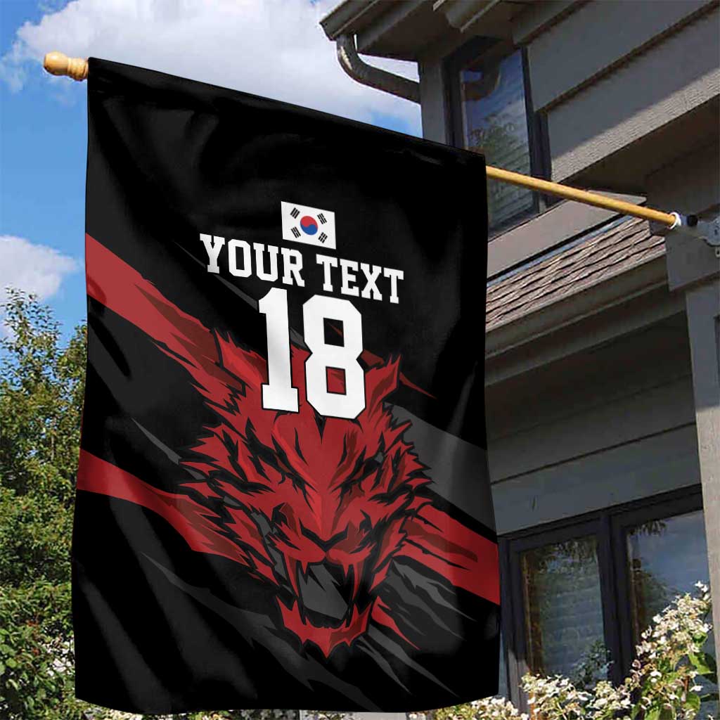 Custom South Korea Football Garden Flag Taegeuk Warriors Spirit - Wonder Print Shop