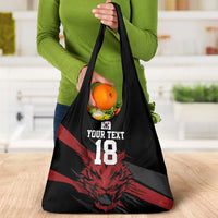 Custom South Korea Football Grocery Bag Taegeuk Warriors Spirit - Wonder Print Shop