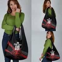 Custom South Korea Football Grocery Bag Taegeuk Warriors Spirit - Wonder Print Shop