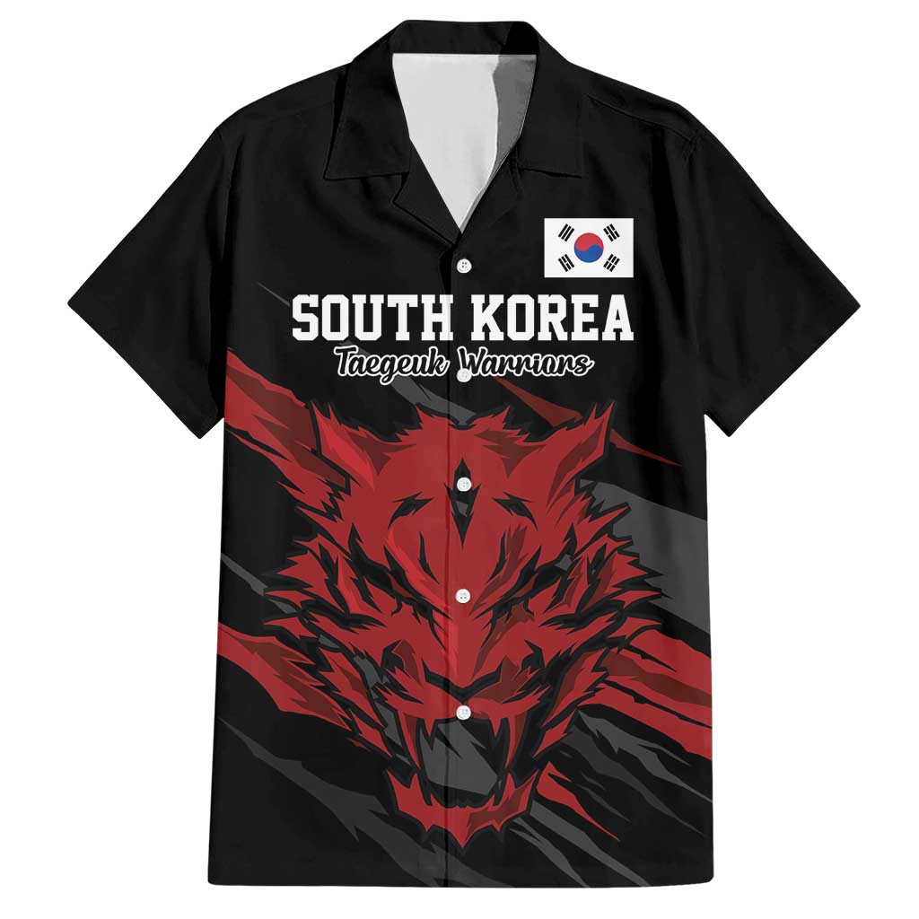 Custom South Korea Football Hawaiian Shirt Taegeuk Warriors Spirit - Wonder Print Shop