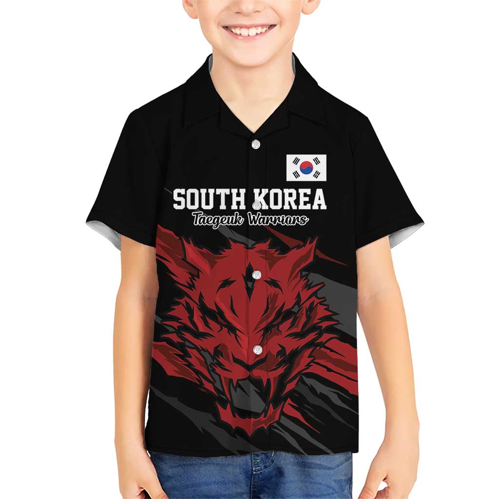 Custom South Korea Football Hawaiian Shirt Taegeuk Warriors Spirit - Wonder Print Shop
