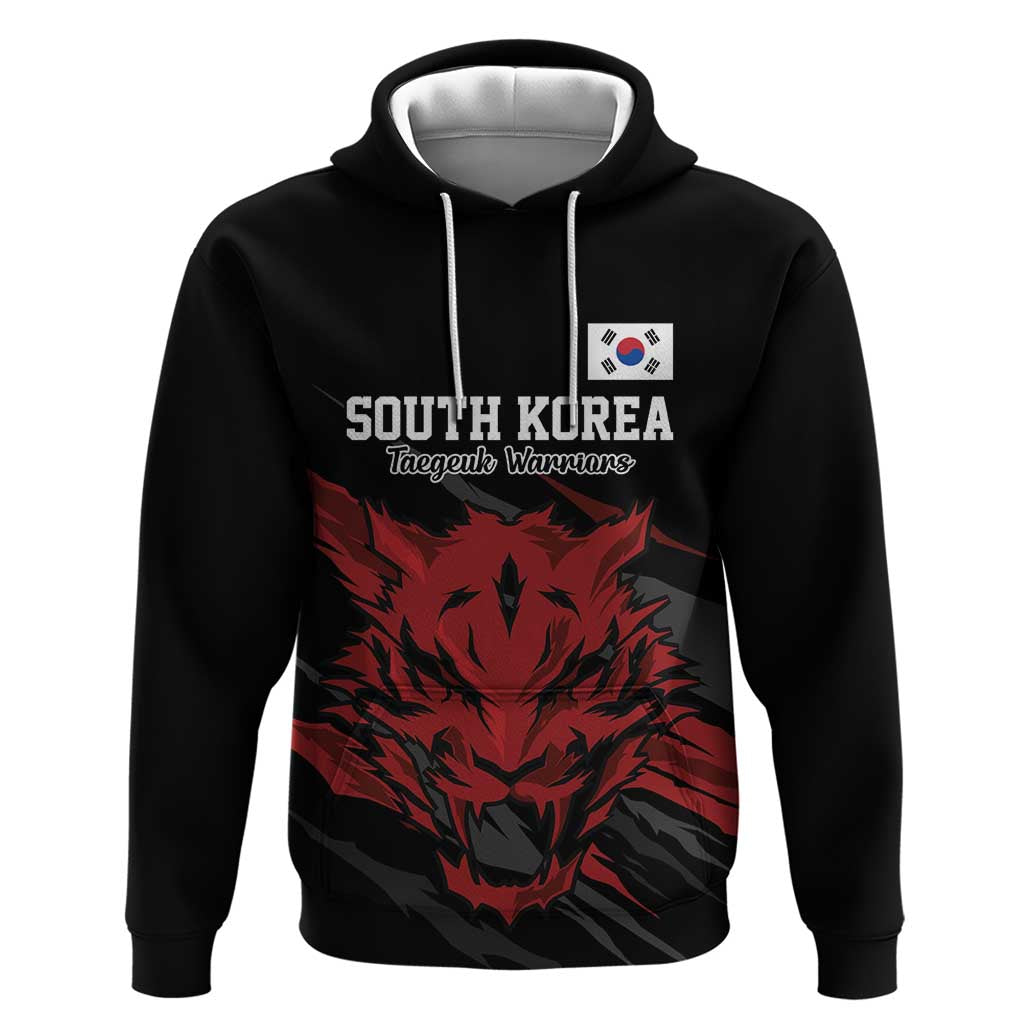Custom South Korea Football Hoodie Taegeuk Warriors Spirit - Wonder Print Shop