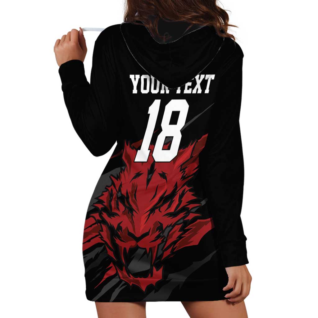 Custom South Korea Football Hoodie Dress Taegeuk Warriors Spirit - Wonder Print Shop