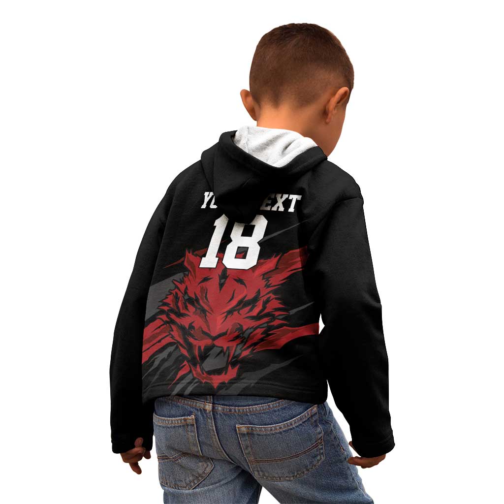 Custom South Korea Football Kid Hoodie Taegeuk Warriors Spirit - Wonder Print Shop