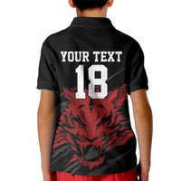 Custom South Korea Football Kid Polo Shirt Taegeuk Warriors Spirit - Wonder Print Shop