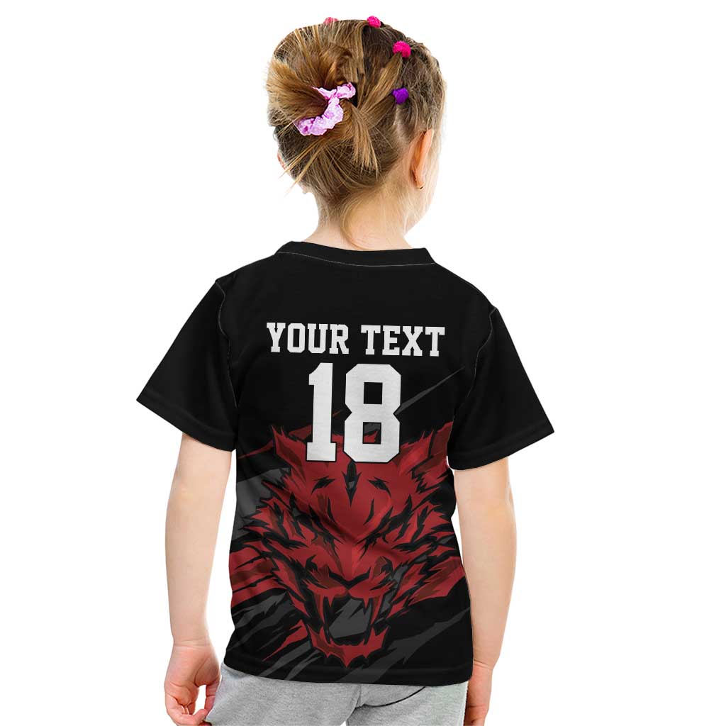 Custom South Korea Football Kid T Shirt Taegeuk Warriors Spirit - Wonder Print Shop