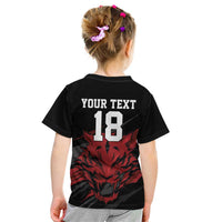 Custom South Korea Football Kid T Shirt Taegeuk Warriors Spirit - Wonder Print Shop