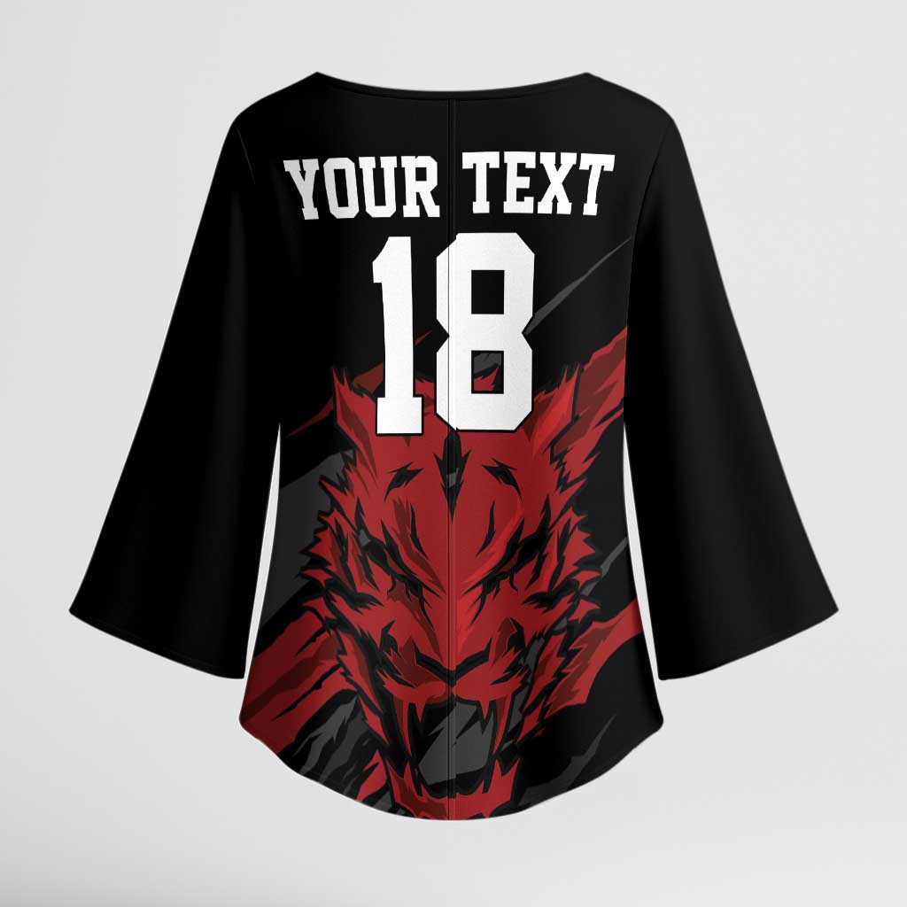 Custom South Korea Football Kimono Sleeve Blouse Taegeuk Warriors Spirit - Wonder Print Shop