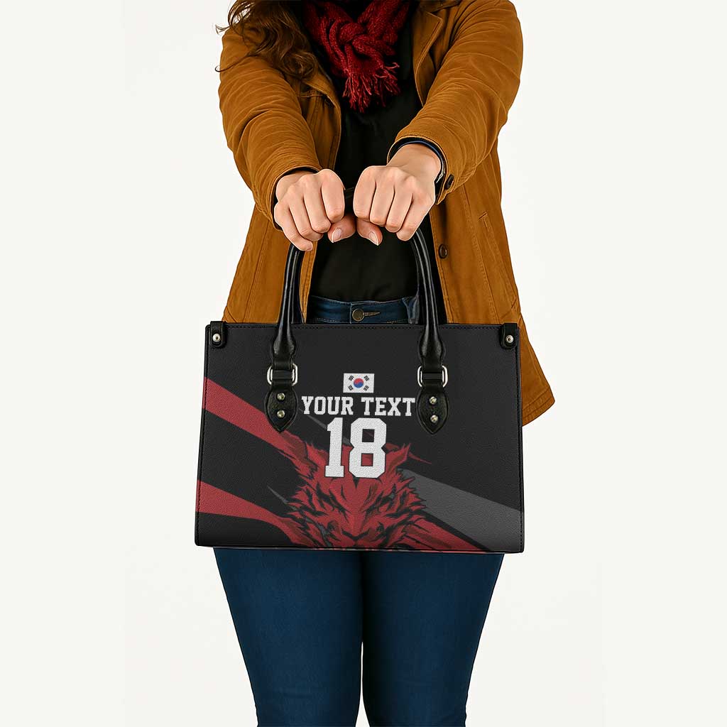 Custom South Korea Football Leather Bag Taegeuk Warriors Spirit - Wonder Print Shop
