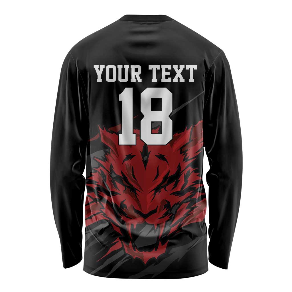 Custom South Korea Football Long Sleeve Shirt Taegeuk Warriors Spirit - Wonder Print Shop