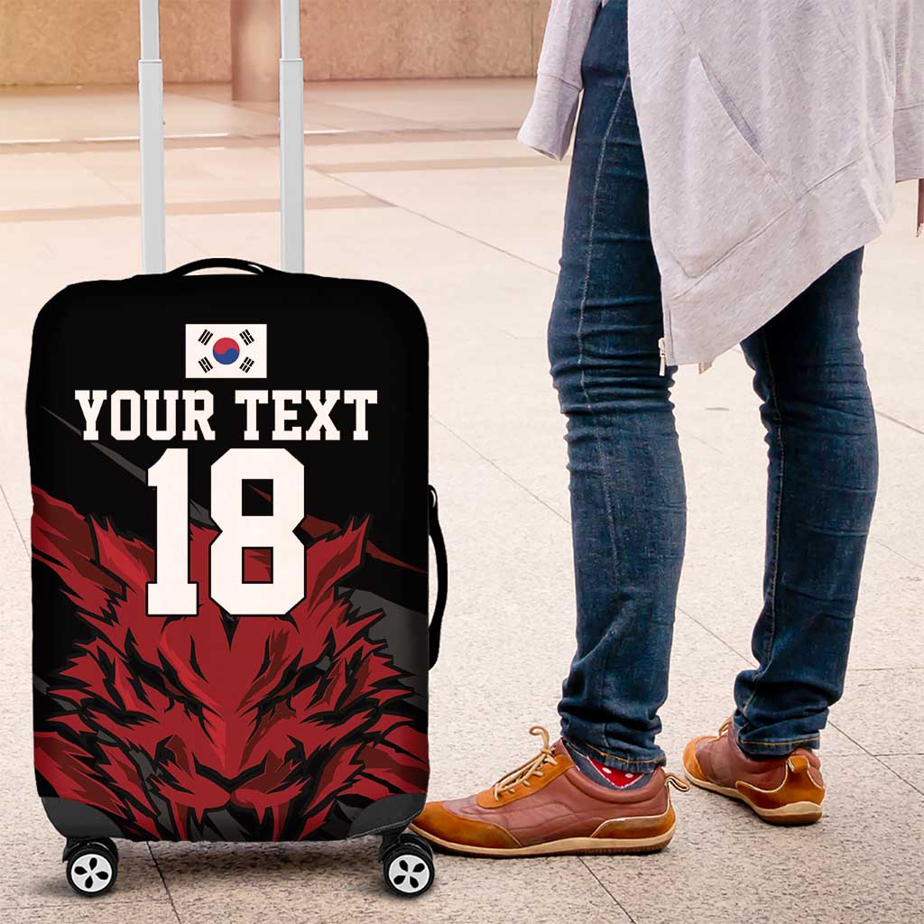 Custom South Korea Football Luggage Cover Taegeuk Warriors Spirit - Wonder Print Shop