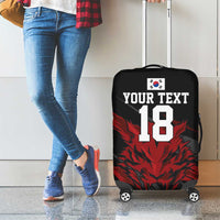 Custom South Korea Football Luggage Cover Taegeuk Warriors Spirit - Wonder Print Shop
