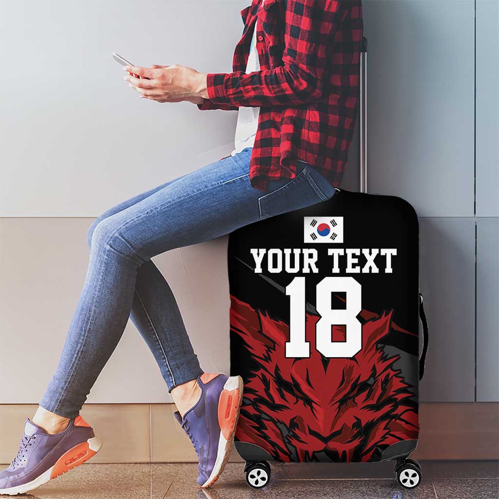 Custom South Korea Football Luggage Cover Taegeuk Warriors Spirit - Wonder Print Shop