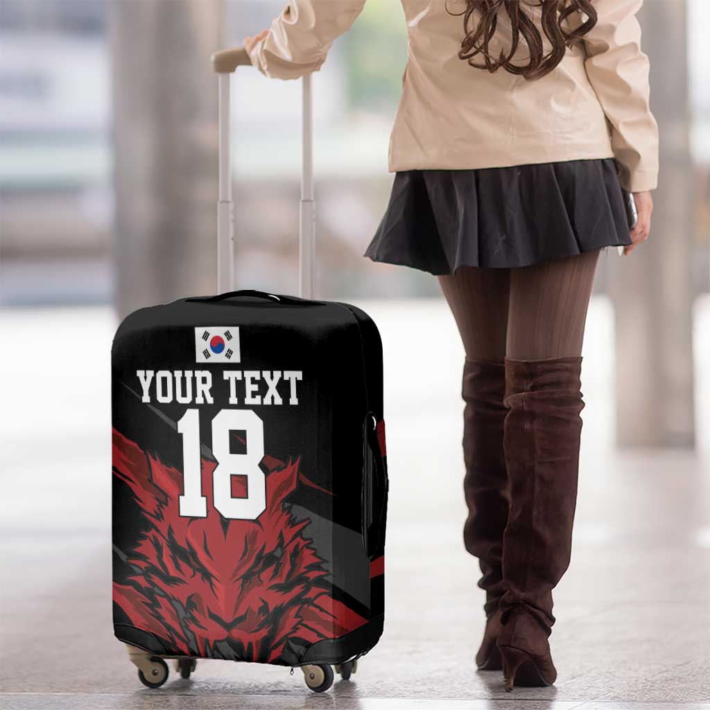 Custom South Korea Football Luggage Cover Taegeuk Warriors Spirit - Wonder Print Shop