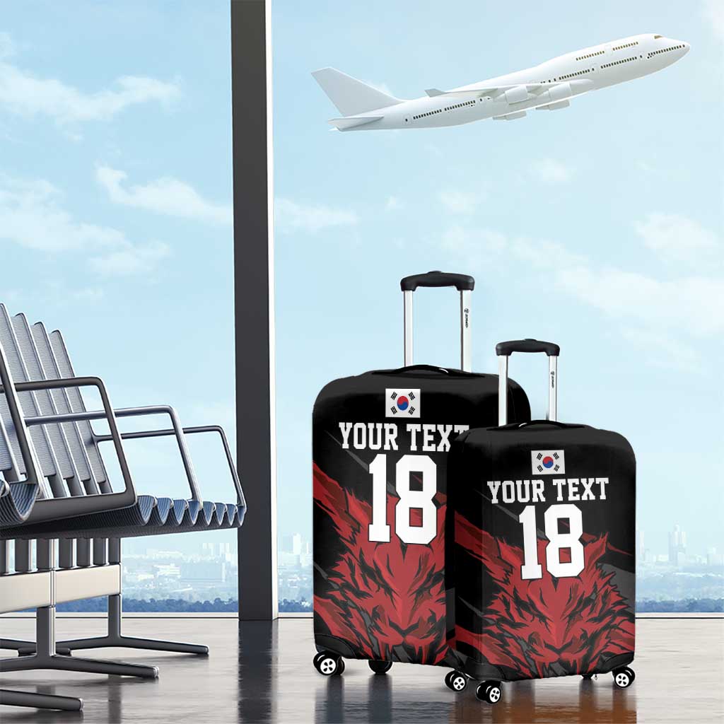 Custom South Korea Football Luggage Cover Taegeuk Warriors Spirit - Wonder Print Shop
