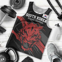 Custom South Korea Football Men Tank Top Taegeuk Warriors Spirit - Wonder Print Shop