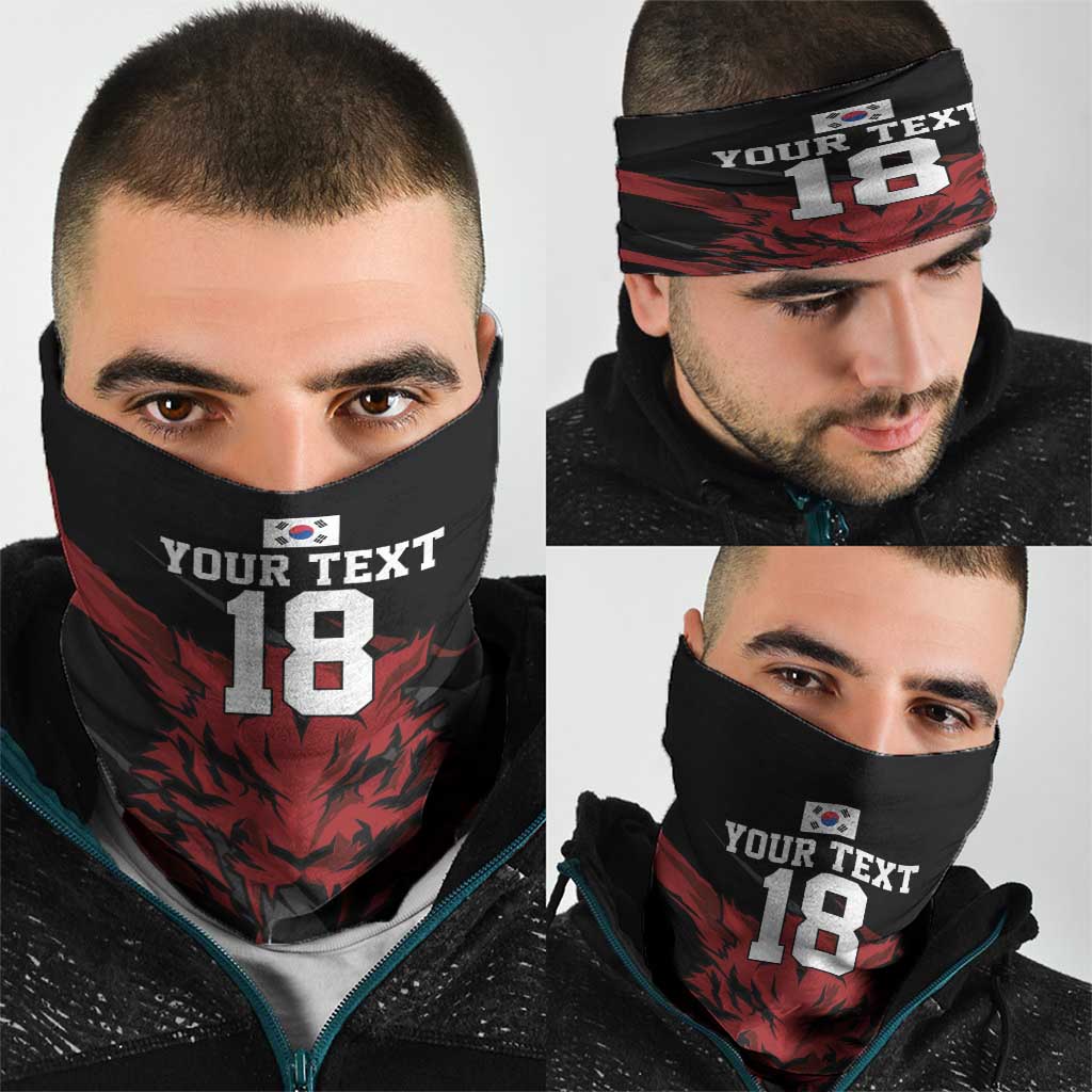 Custom South Korea Football Neck Gaiter Taegeuk Warriors Spirit - Wonder Print Shop