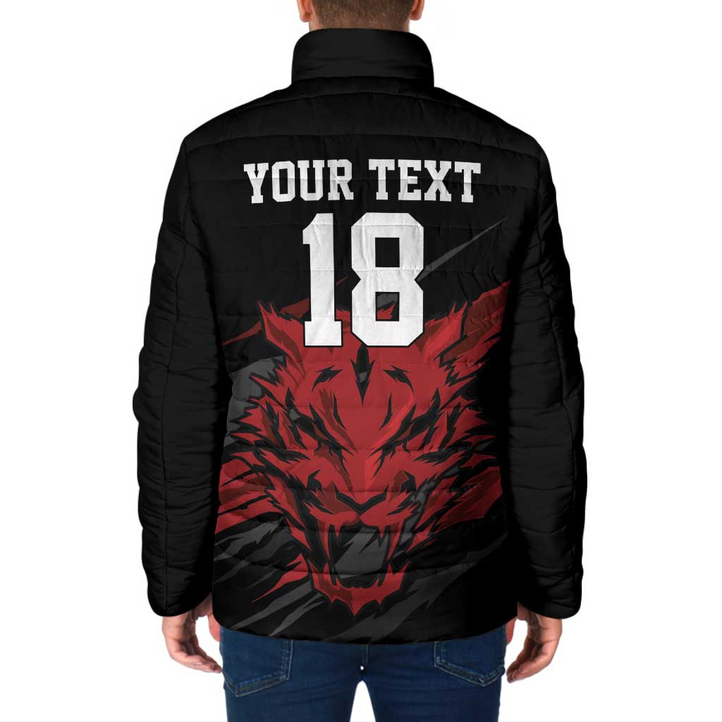 Custom South Korea Football Padded Jacket Taegeuk Warriors Spirit - Wonder Print Shop