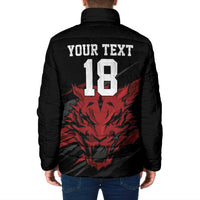 Custom South Korea Football Padded Jacket Taegeuk Warriors Spirit - Wonder Print Shop