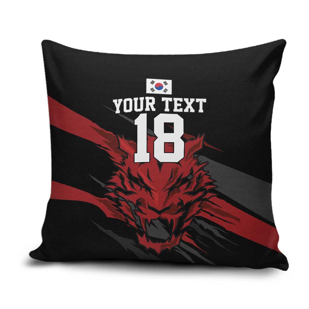 Custom South Korea Football Pillow Cover Taegeuk Warriors Spirit - Wonder Print Shop