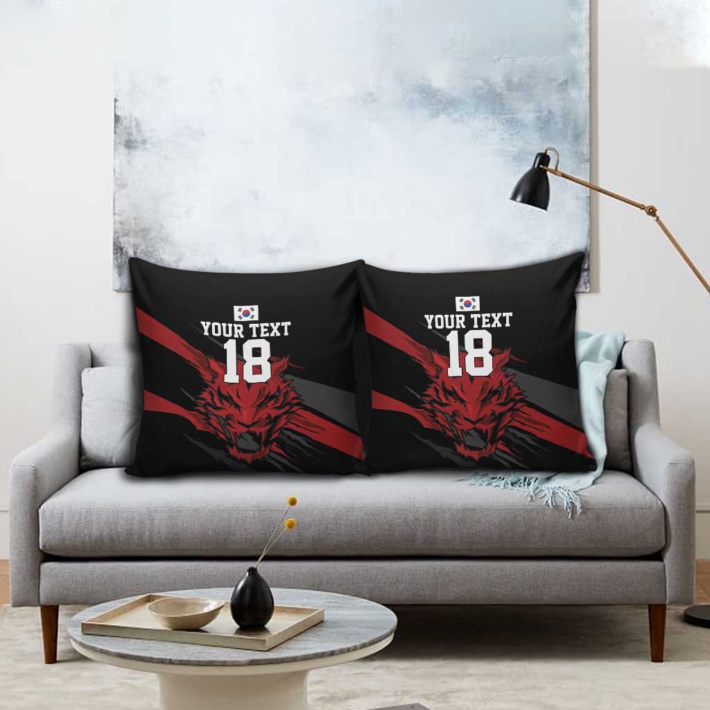 Custom South Korea Football Pillow Cover Taegeuk Warriors Spirit - Wonder Print Shop