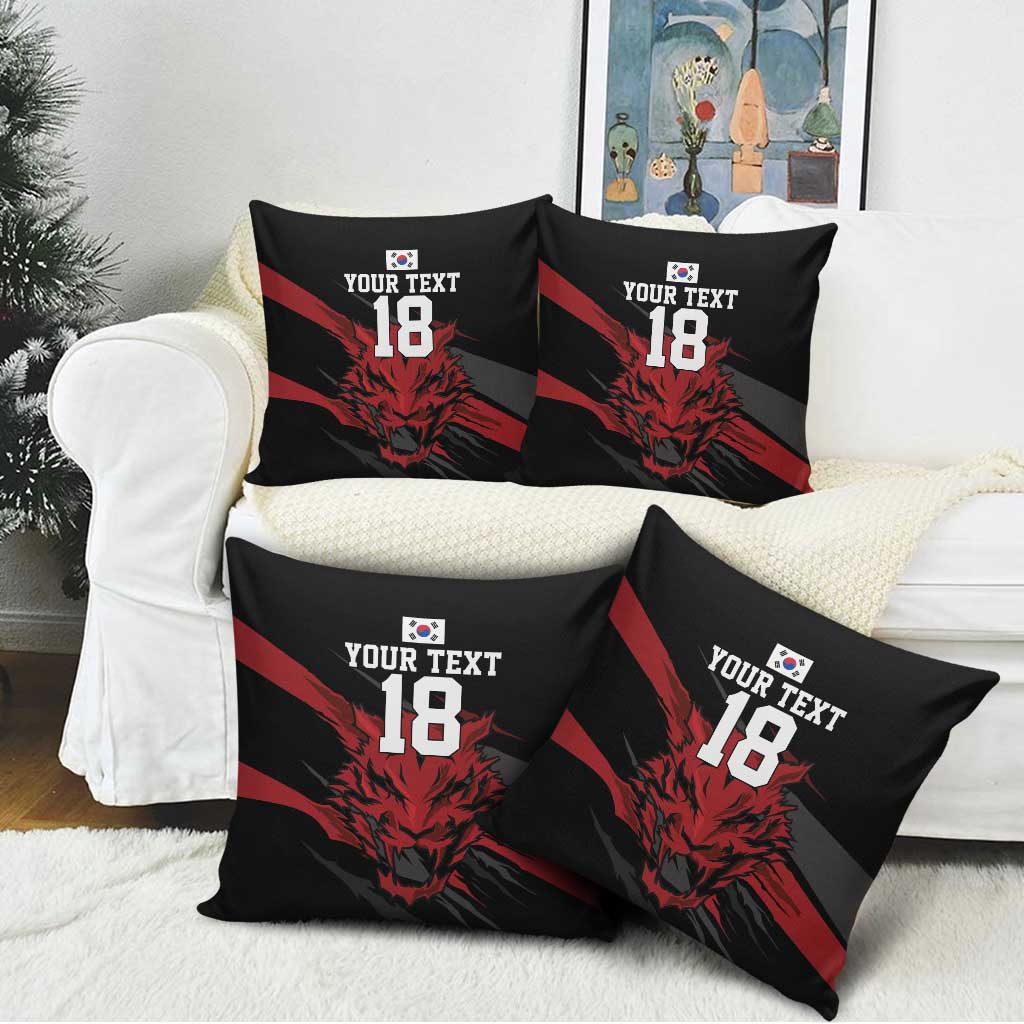 Custom South Korea Football Pillow Cover Taegeuk Warriors Spirit - Wonder Print Shop