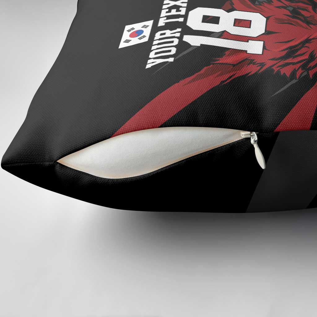 Custom South Korea Football Pillow Cover Taegeuk Warriors Spirit - Wonder Print Shop