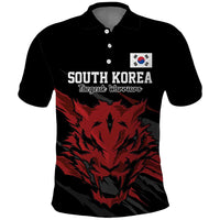 Custom South Korea Football Polo Shirt Taegeuk Warriors Spirit - Wonder Print Shop