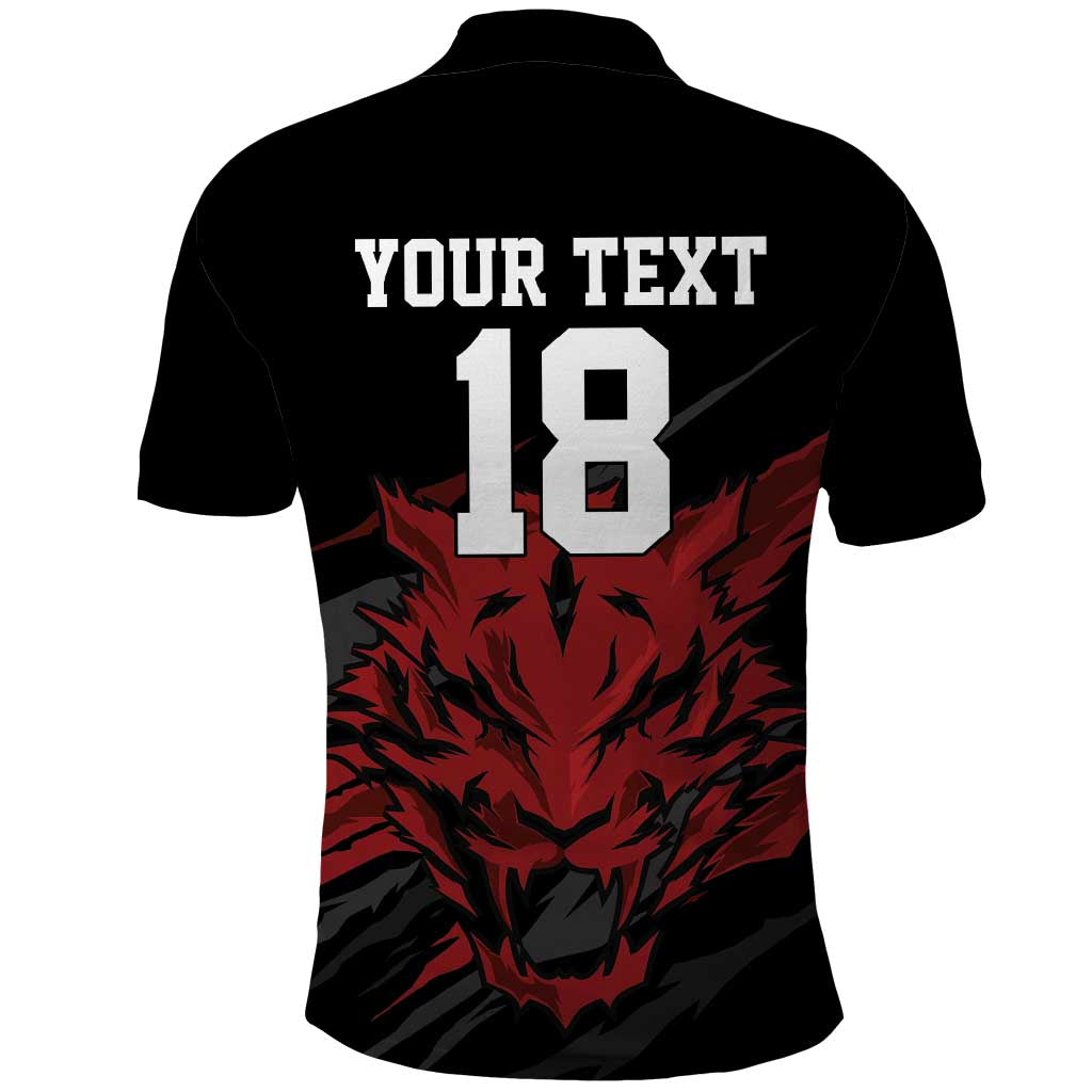 Custom South Korea Football Polo Shirt Taegeuk Warriors Spirit - Wonder Print Shop