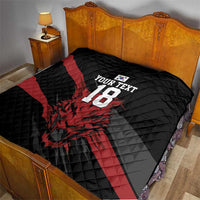 Custom South Korea Football Quilt Taegeuk Warriors Spirit - Wonder Print Shop