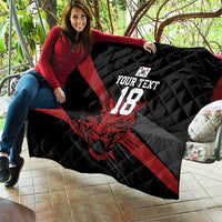 Custom South Korea Football Quilt Taegeuk Warriors Spirit - Wonder Print Shop