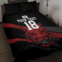 Custom South Korea Football Quilt Bed Set Taegeuk Warriors Spirit - Wonder Print Shop