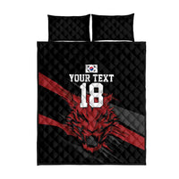 Custom South Korea Football Quilt Bed Set Taegeuk Warriors Spirit - Wonder Print Shop