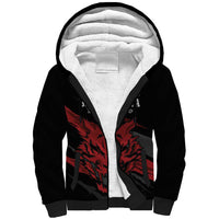 Custom South Korea Football Sherpa Hoodie Taegeuk Warriors Spirit - Wonder Print Shop