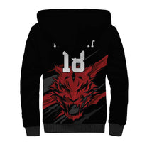 Custom South Korea Football Sherpa Hoodie Taegeuk Warriors Spirit - Wonder Print Shop
