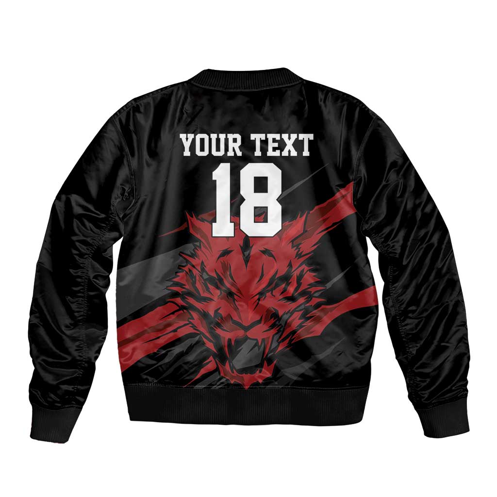Custom South Korea Football Sleeve Zip Bomber Jacket Taegeuk Warriors Spirit - Wonder Print Shop