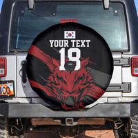Custom South Korea Football Spare Tire Cover Taegeuk Warriors Spirit - Wonder Print Shop