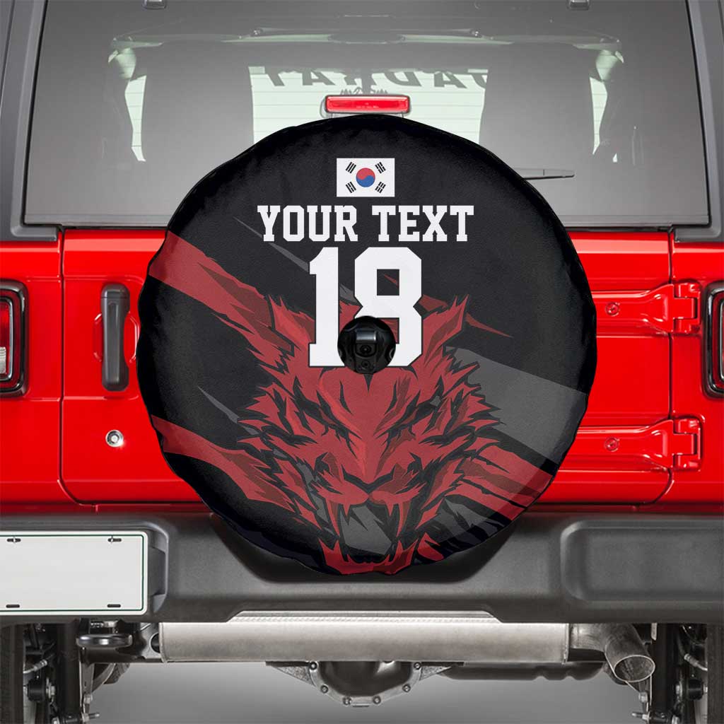 Custom South Korea Football Spare Tire Cover Taegeuk Warriors Spirit - Wonder Print Shop
