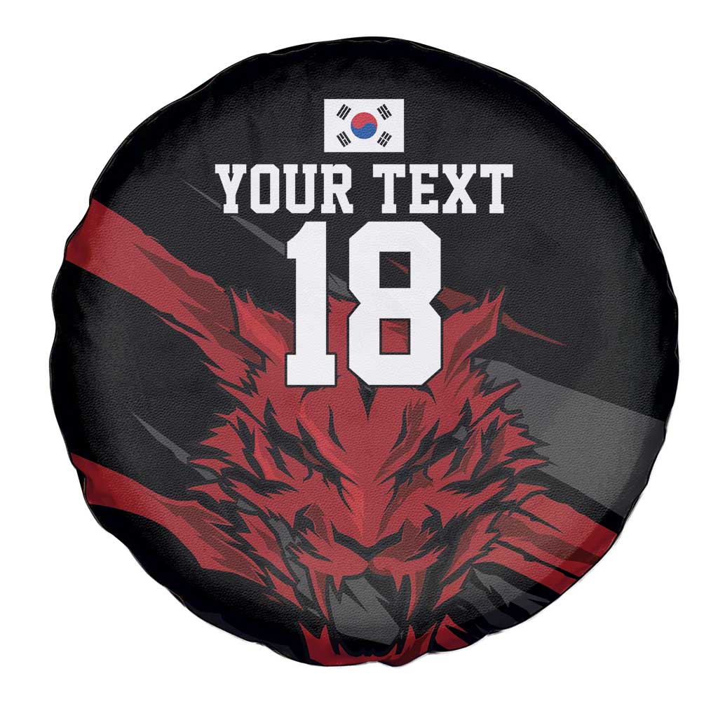 Custom South Korea Football Spare Tire Cover Taegeuk Warriors Spirit - Wonder Print Shop