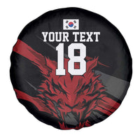 Custom South Korea Football Spare Tire Cover Taegeuk Warriors Spirit - Wonder Print Shop