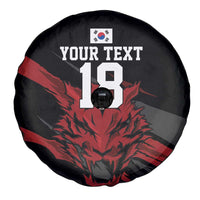 Custom South Korea Football Spare Tire Cover Taegeuk Warriors Spirit - Wonder Print Shop
