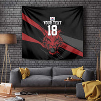 Custom South Korea Football Tapestry Taegeuk Warriors Spirit - Wonder Print Shop