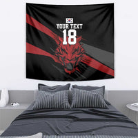 Custom South Korea Football Tapestry Taegeuk Warriors Spirit - Wonder Print Shop