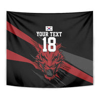 Custom South Korea Football Tapestry Taegeuk Warriors Spirit - Wonder Print Shop