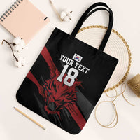 Custom South Korea Football Tote Bag Taegeuk Warriors Spirit - Wonder Print Shop