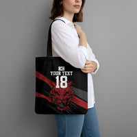 Custom South Korea Football Tote Bag Taegeuk Warriors Spirit - Wonder Print Shop