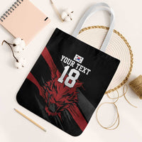 Custom South Korea Football Tote Bag Taegeuk Warriors Spirit - Wonder Print Shop